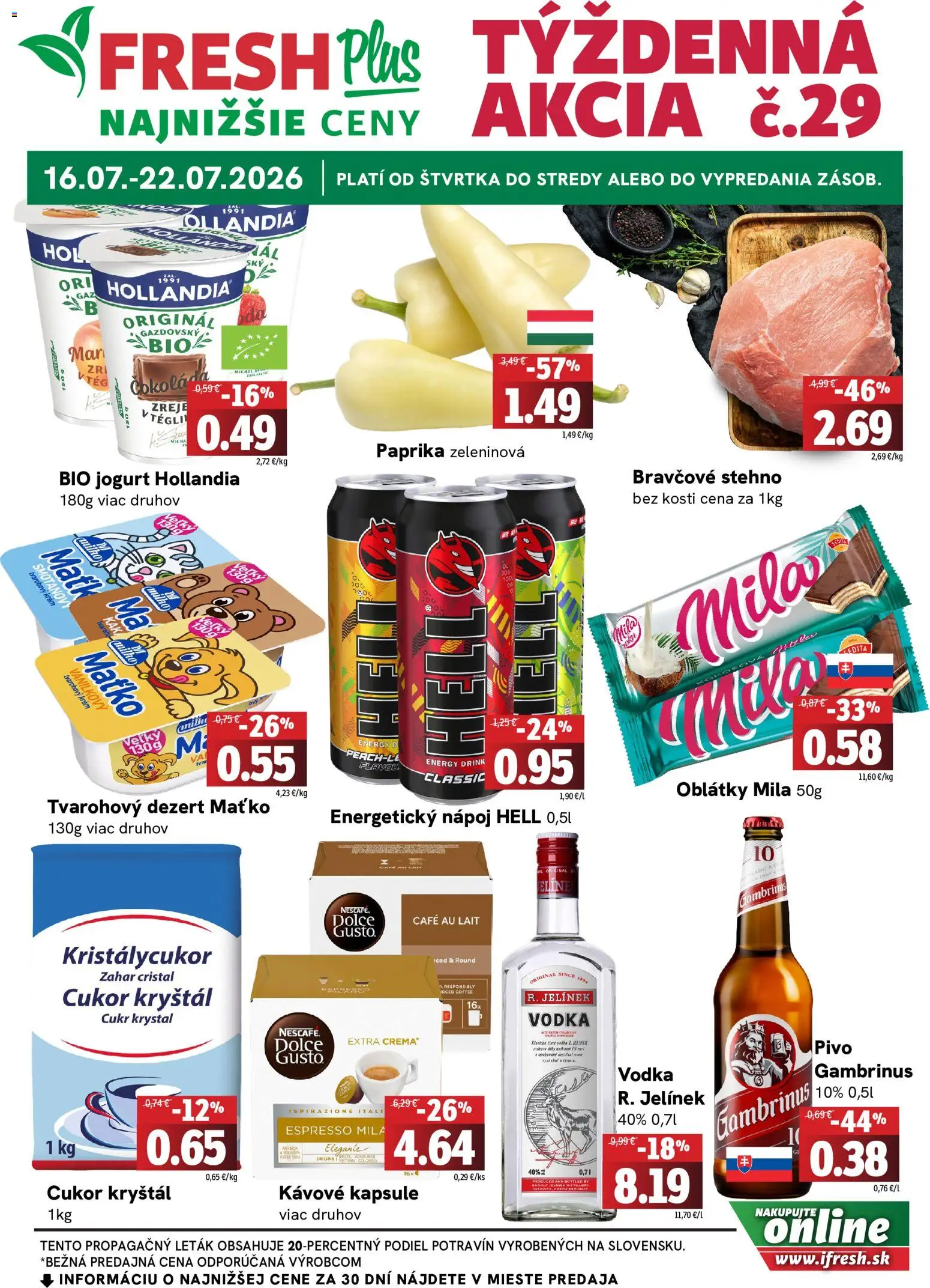Náhľad Fresh letáku platného od 16.07.2026