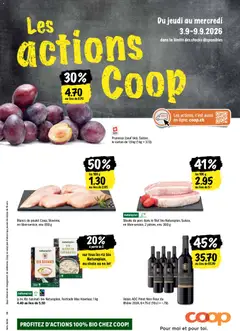 Vorschau des Merkblatts Coop aktionen FR vom Shop Coop gültig von 03.09.2026 bis 09.09.2026