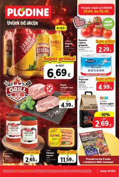 Pregled letka Plodine Katalog trgovine Plodine vrijedi od 29.04.2026
