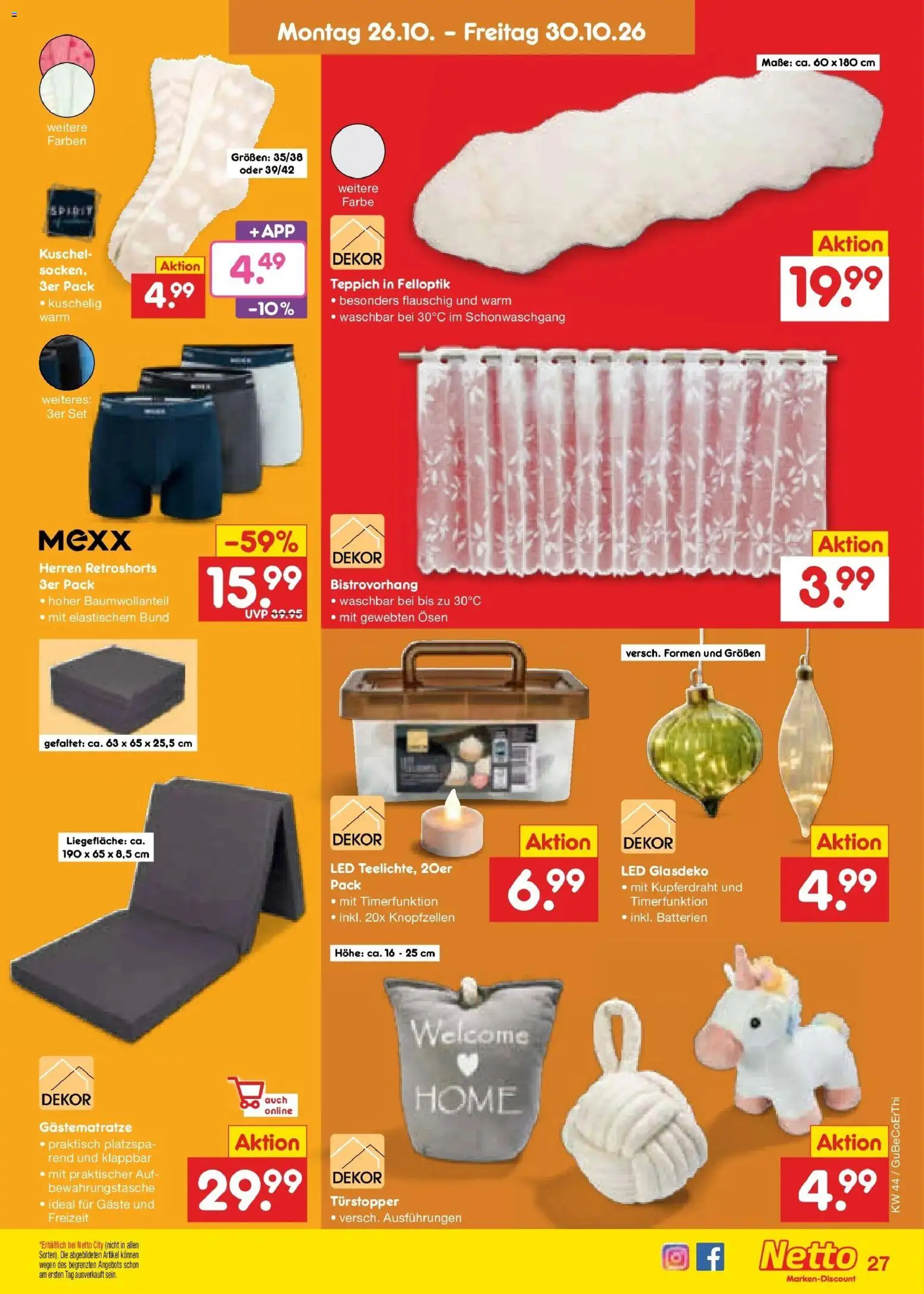 Vorschau von dem Prospekt des Geschäftes Netto Marken-Discount, gültig ab dem 26.10.2026