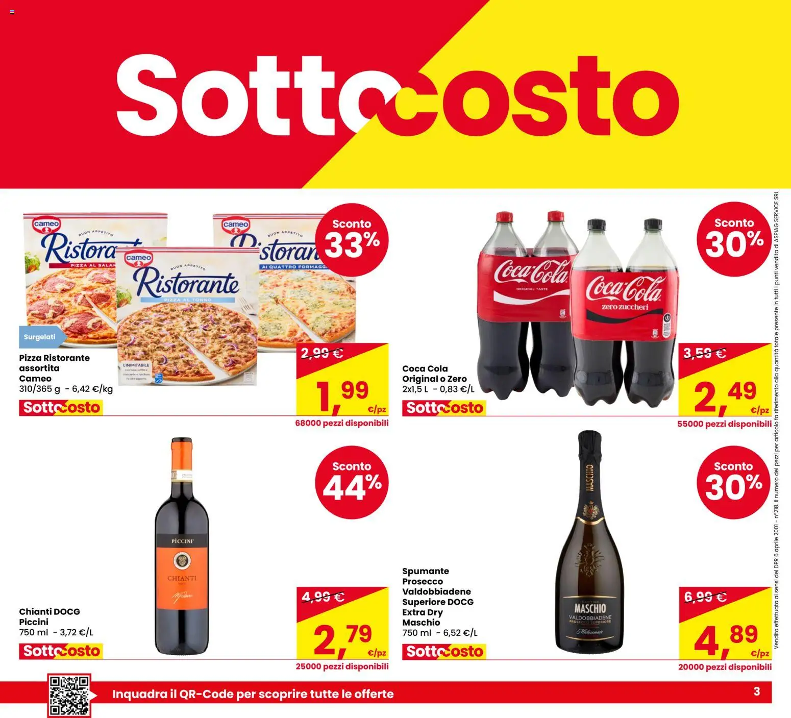 Anteprima dell'opuscolo Despar volantino Castel Bolognese dal negozio Despar valido da 06/10/2026 - Pizza, Coca Cola, Prosecco, Spumante