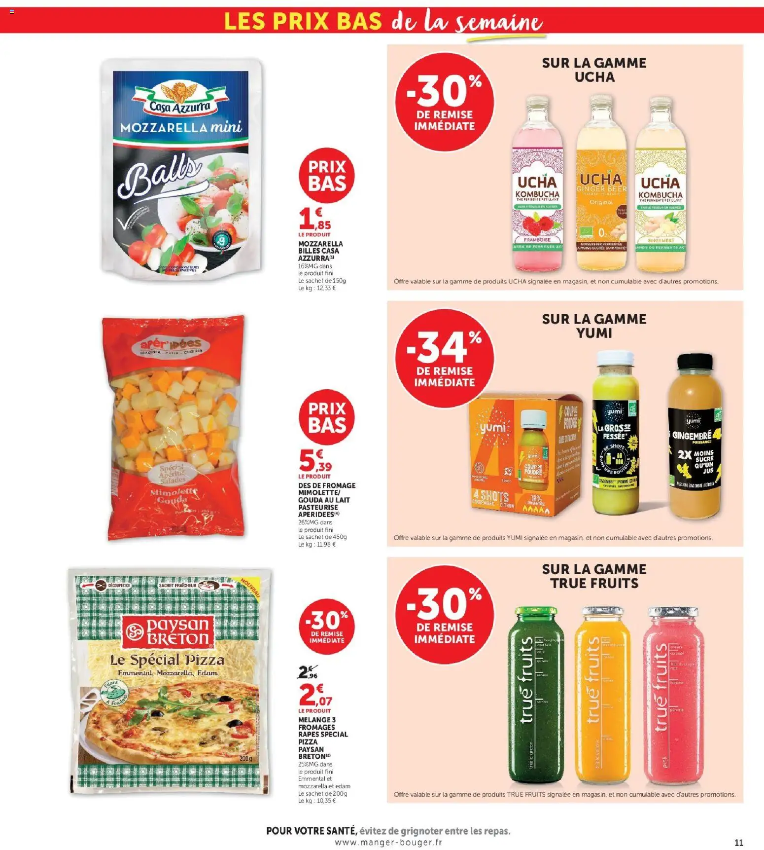 Prévisualisation de U Express - Foire à la bière à prix bas ! du magasin U Express formulaire valide 27/10/2026 - Fromage, Fruits, Gingembre, Mozzarella, Lait, Ginger beer, Thé, Emmental