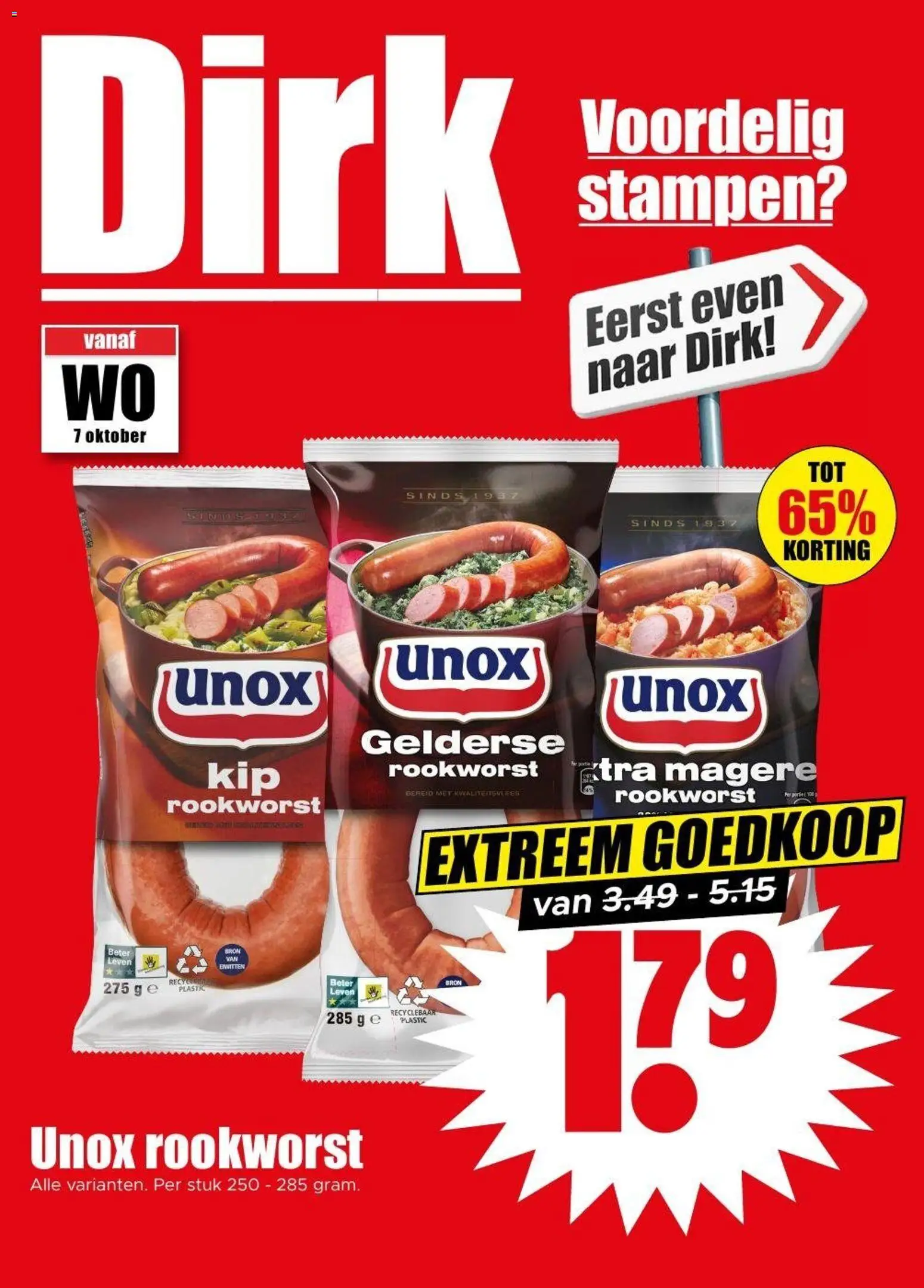 Voorbeeld van Dirk Folder / Publicité van winkel Dirk geldig vanaf 07/10/2026