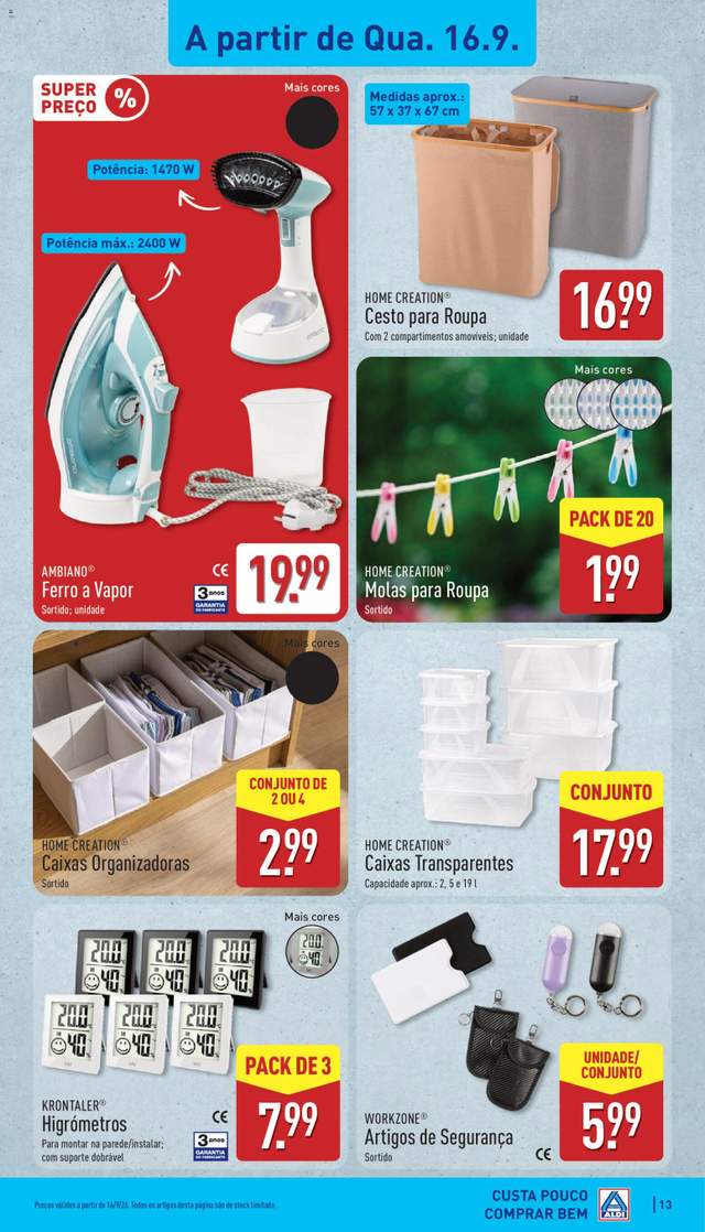 Novo folheto Aldi a partir de 14/09