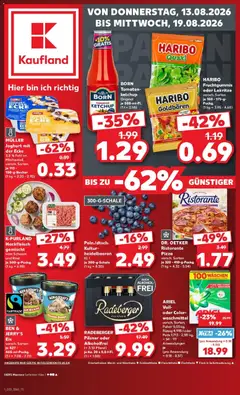 Vorschau von dem Prospekt des Geschäftes Kaufland, gültig ab dem 13.08.2026