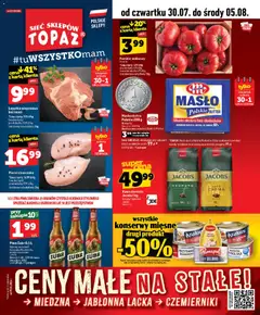 Pogląd gazetki "Topaz gazetka - Ceny małe na stałe" ze sklepu Topaz ważnej od 30.07.2026