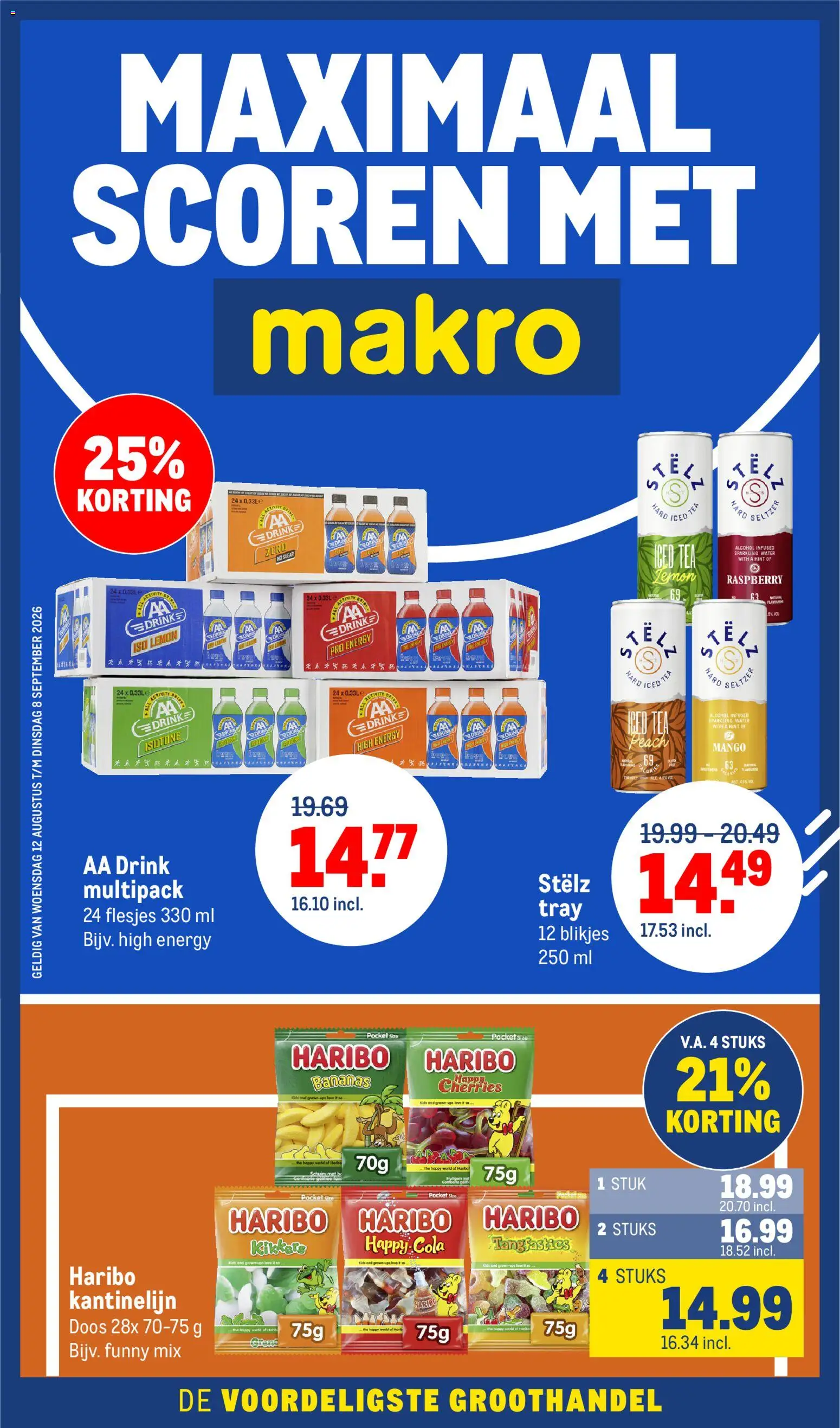 Voorbeeld van Makro folder - Kantine van winkel Makro geldig vanaf 12-08-2026 - Mango, Water, Alcohol