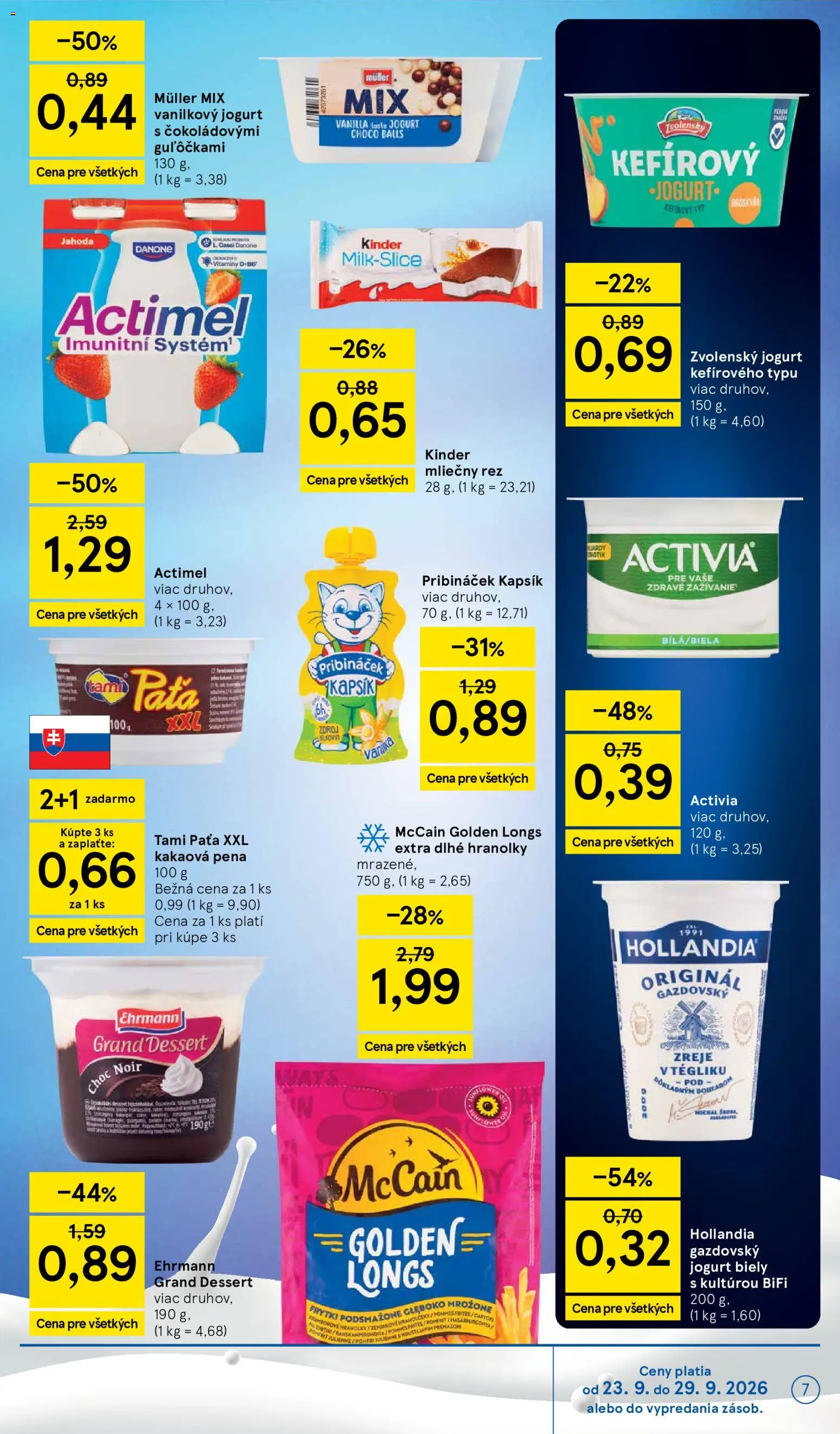 Náhľad Tesco letáku platného od 23.09.2026