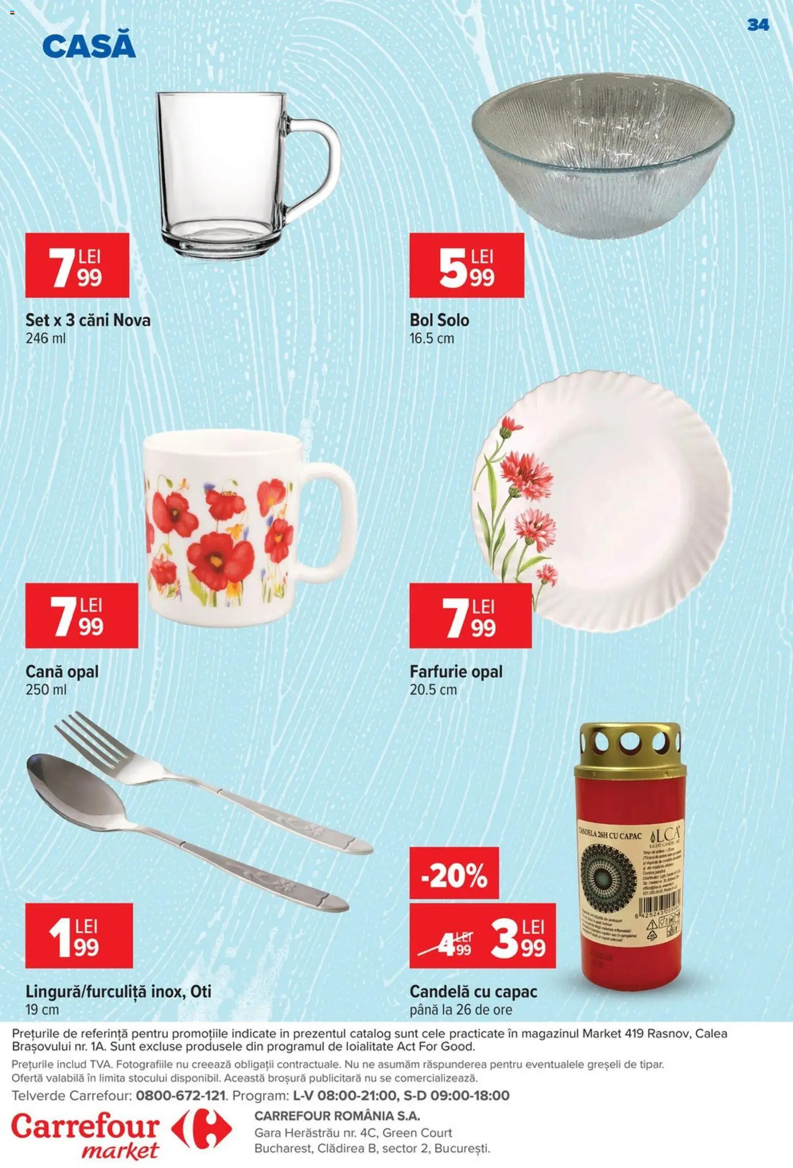 Previzualizarea de cataloage: Carrefour Carrefour Catalog Market valabil de la 28.10.2026 - Bol, Oti, Farfurie, Căni