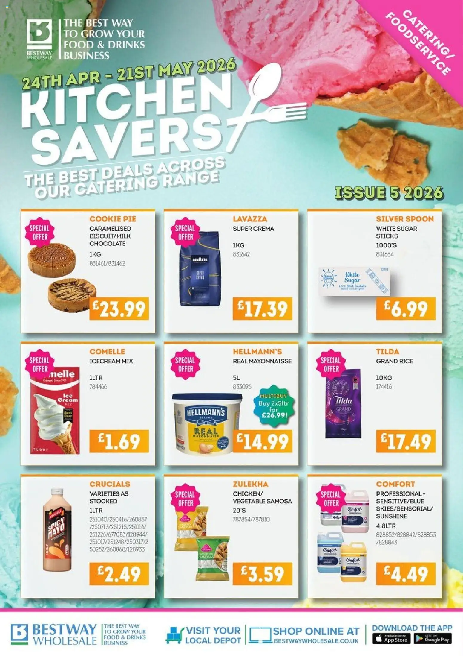 Preview of Bestway Bestway - Kitchen savers valid from 24/04/2026 - Chocolate, Kitchen, Drinks, Cream, Pie, Rice, Sugar