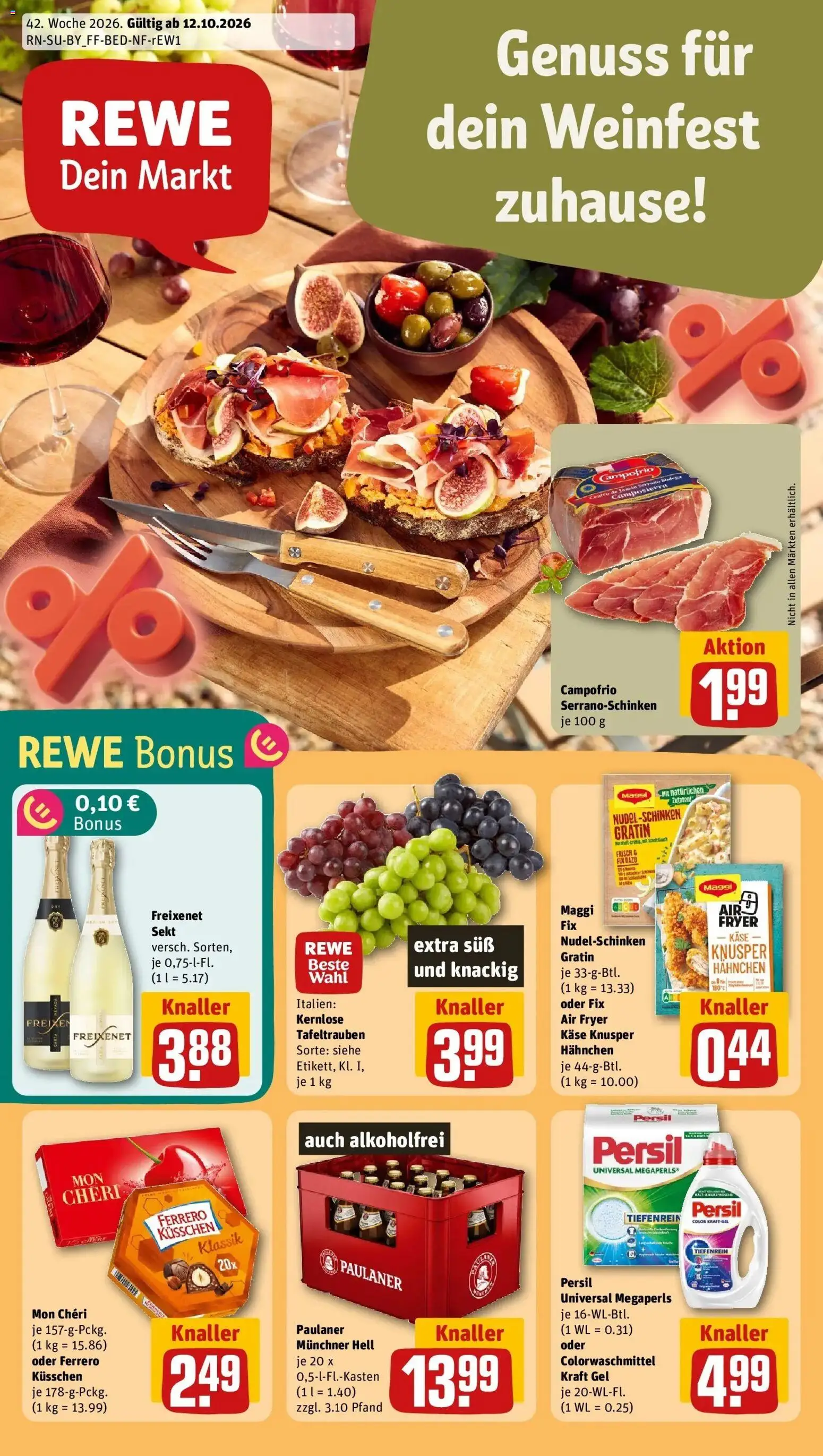 Vorschau von dem Prospekt des Geschäftes Rewe, gültig ab dem 12.10.2026