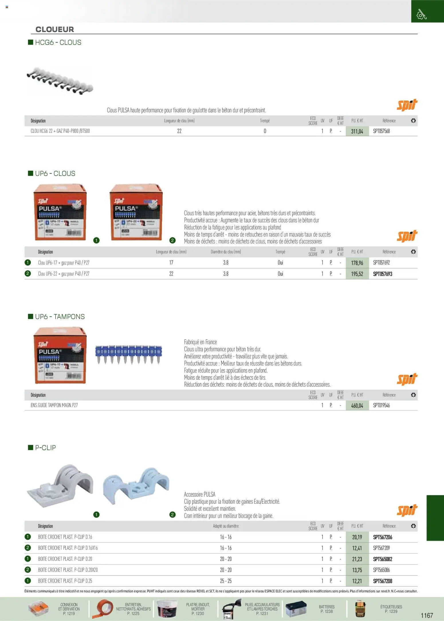 Prévisualisation de Brochure EPI, mesure, outillage, fixations et consommables du magasin Rexel formulaire valide 18/11/2025 - Mortier, Tampons, Tampon