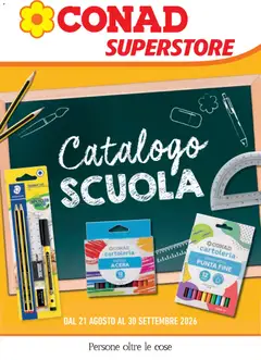 Anteprima dell'opuscolo Conad volantino Superstore Scuola dal negozio Conad valido da 21/08/2026