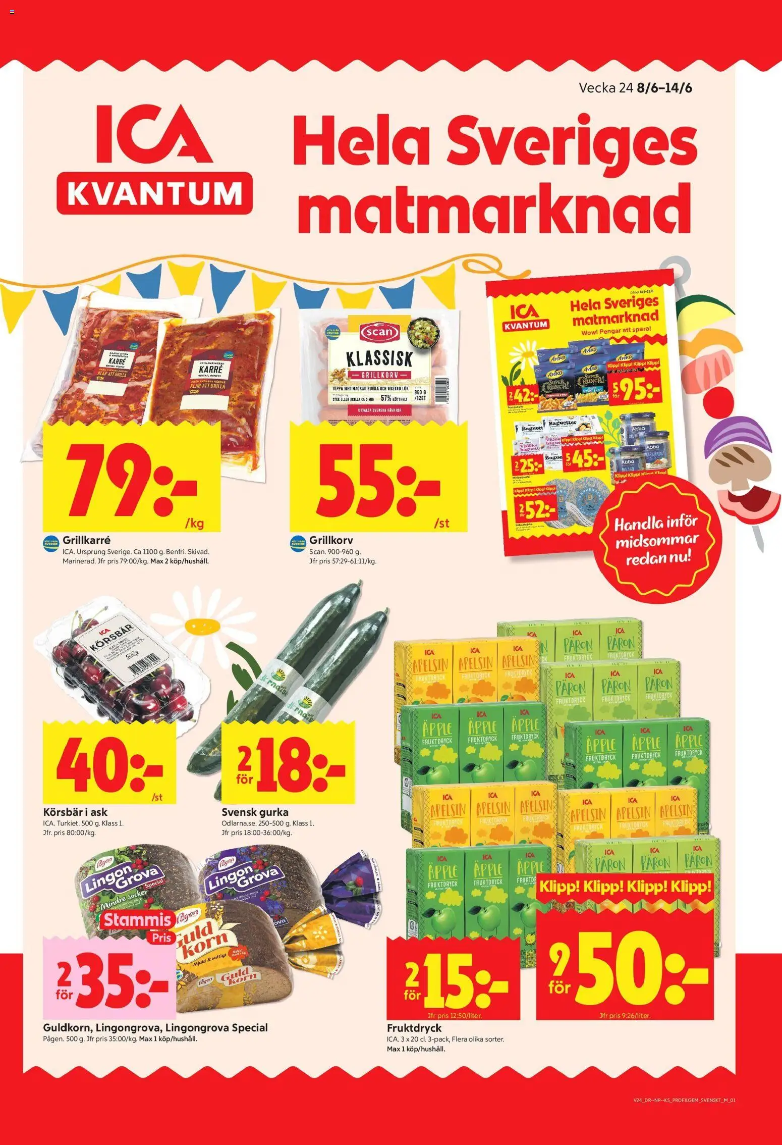 Förhandsgranska reklamblad ICA Kvantum erbjudanden från butik ICA Kvantum gäller från 08/06/2026