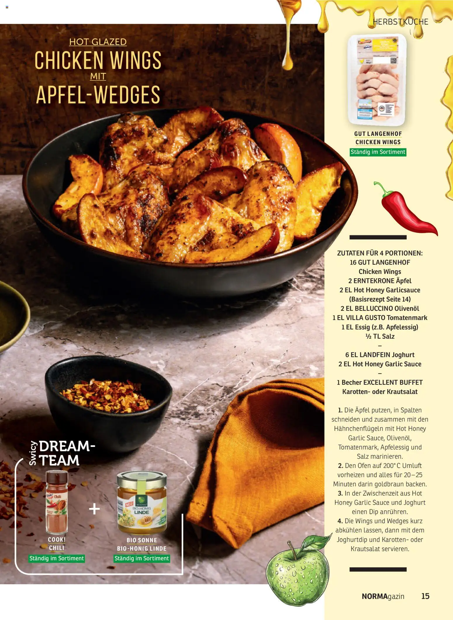 Vorschau von dem Prospekt des Geschäftes Norma, gültig ab dem 01.09.2026 - Äpfel, Joghurt, Ofen, Salz, Essig, Olivenol