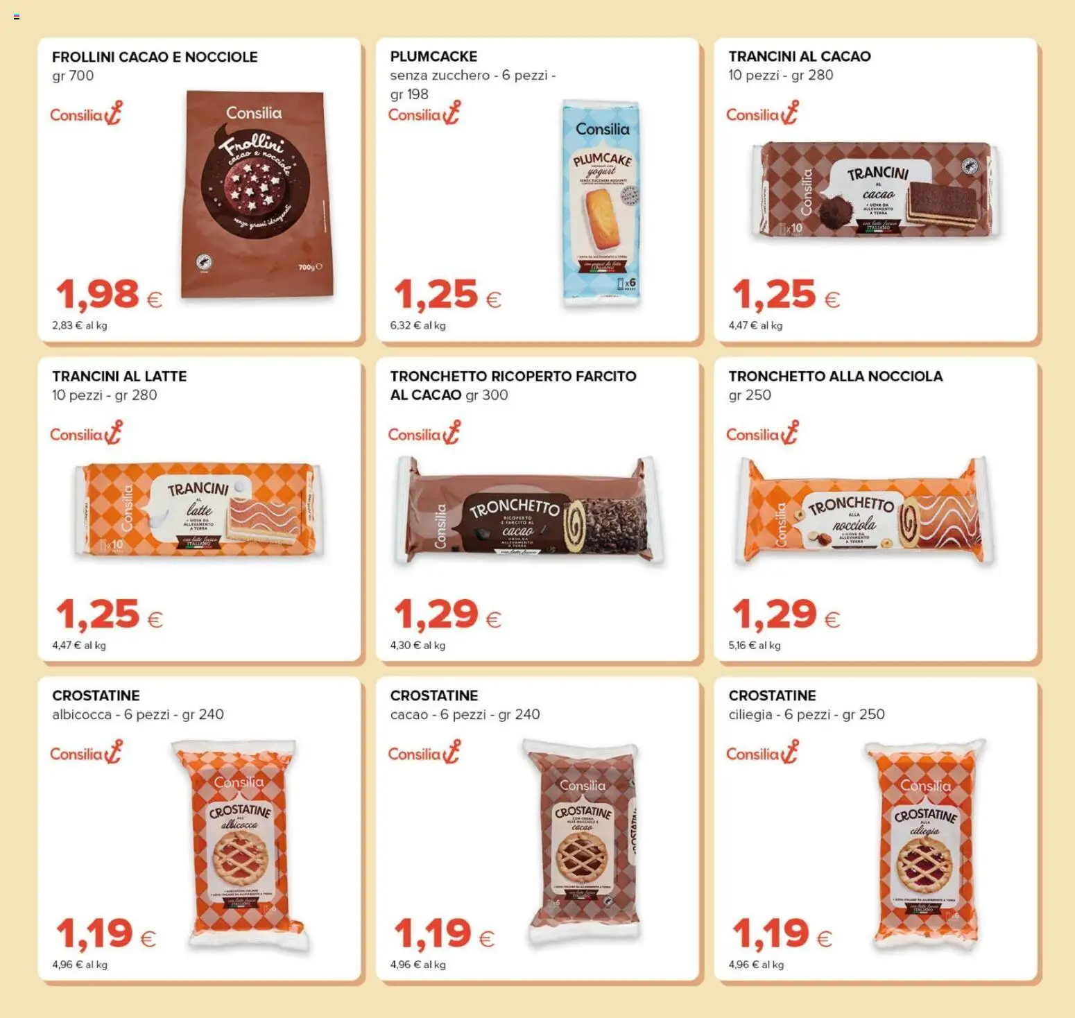 Anteprima dell'opuscolo Tigre volantino Prezzi Ribassati dal negozio Tigre valido da 21/10/2026 - Zucchero, Latte, Plumcake, Yogurt, Nocciole, Cacao, Frollini, Crostatine