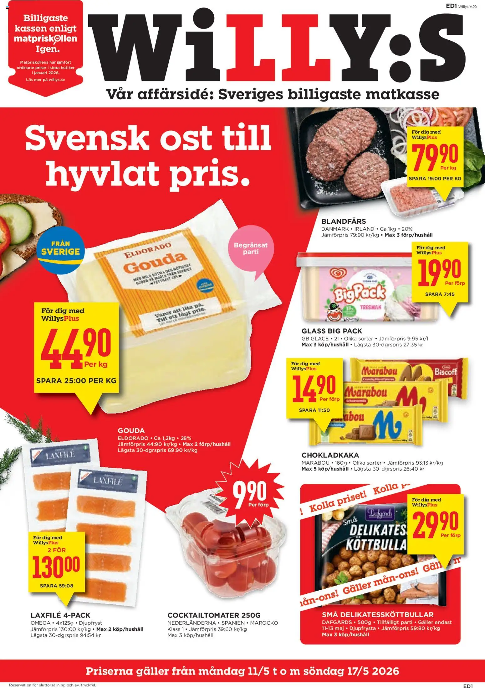 Förhandsgranska reklamblad Willys erbjudanden från butik Willys gäller från 11/05/2026