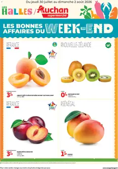 Voorbeeld van Auchan Les bons plans du week end dans votre super ! van winkel Auchan geldig vanaf 30/07/2026