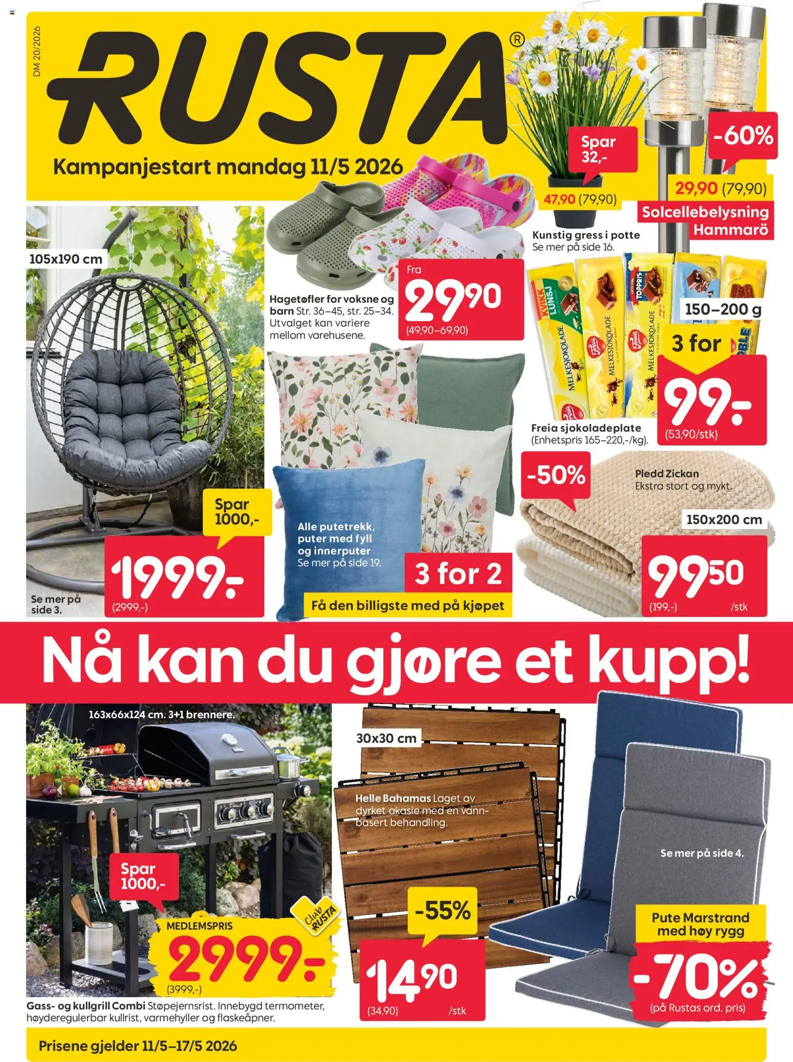 Forhåndsvis Rusta kundeavis fra butikk Rusta gyldig fra 11/05/2026