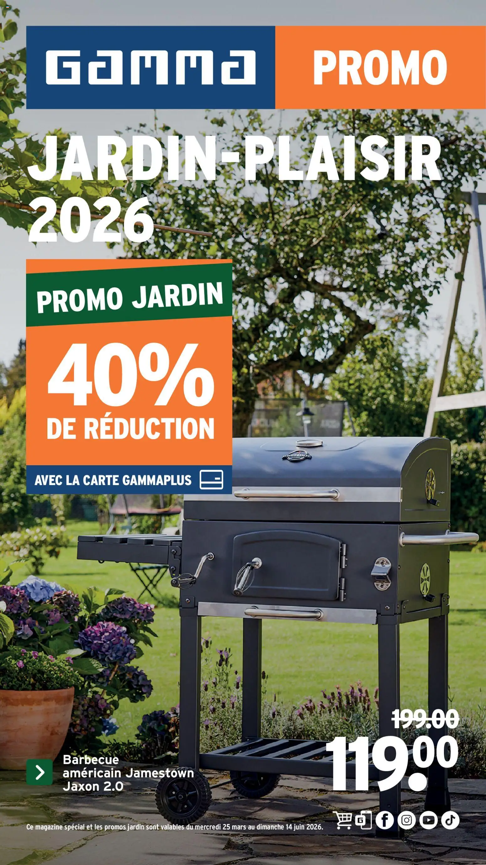 Voorbeeld van GAMMA - Jardin-plaisir van winkel GAMMA geldig vanaf 25/03/2026 - La, Barbecue, Mars