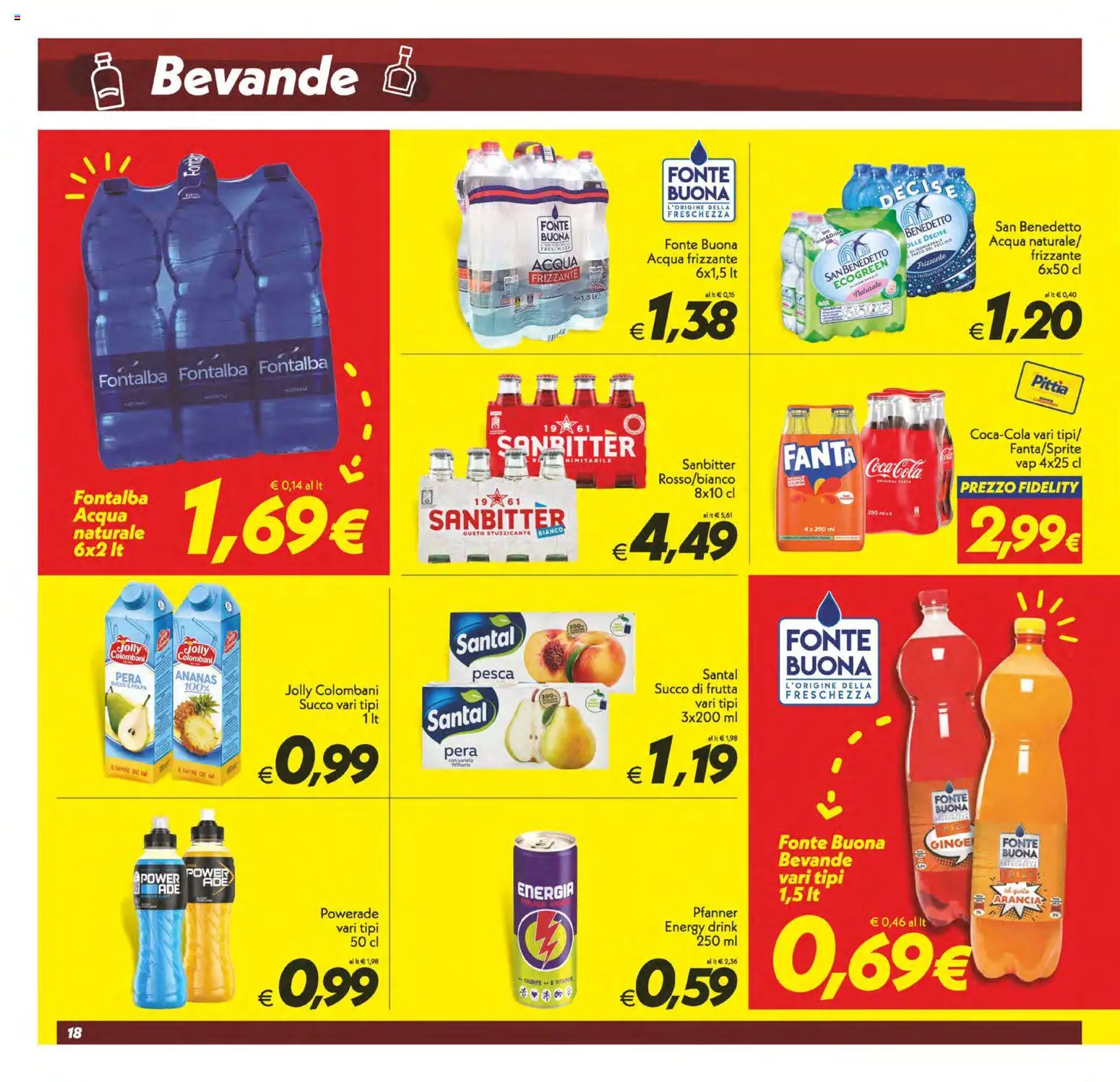 Anteprima dell'opuscolo SuperConveniente volantino dal negozio SuperConveniente valido da 23/10/2026 - Acqua, Coca Cola, Frutta, Pesca, Ananas, Pera, Succo, Succo di frutta