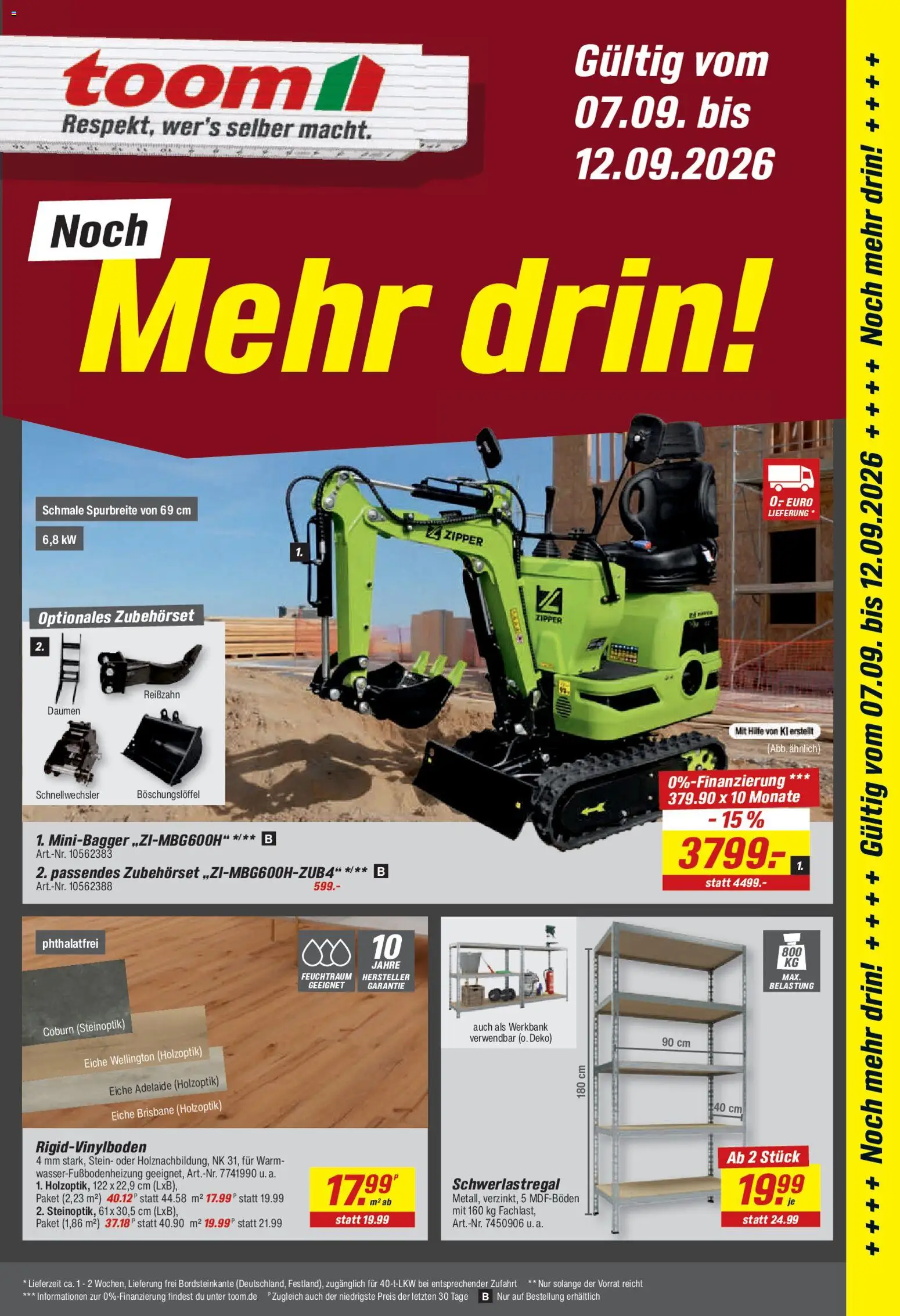 Vorschau von dem Prospekt des Geschäftes Toom Baumarkt, gültig ab dem 07.09.2026 - Schwerlastregal