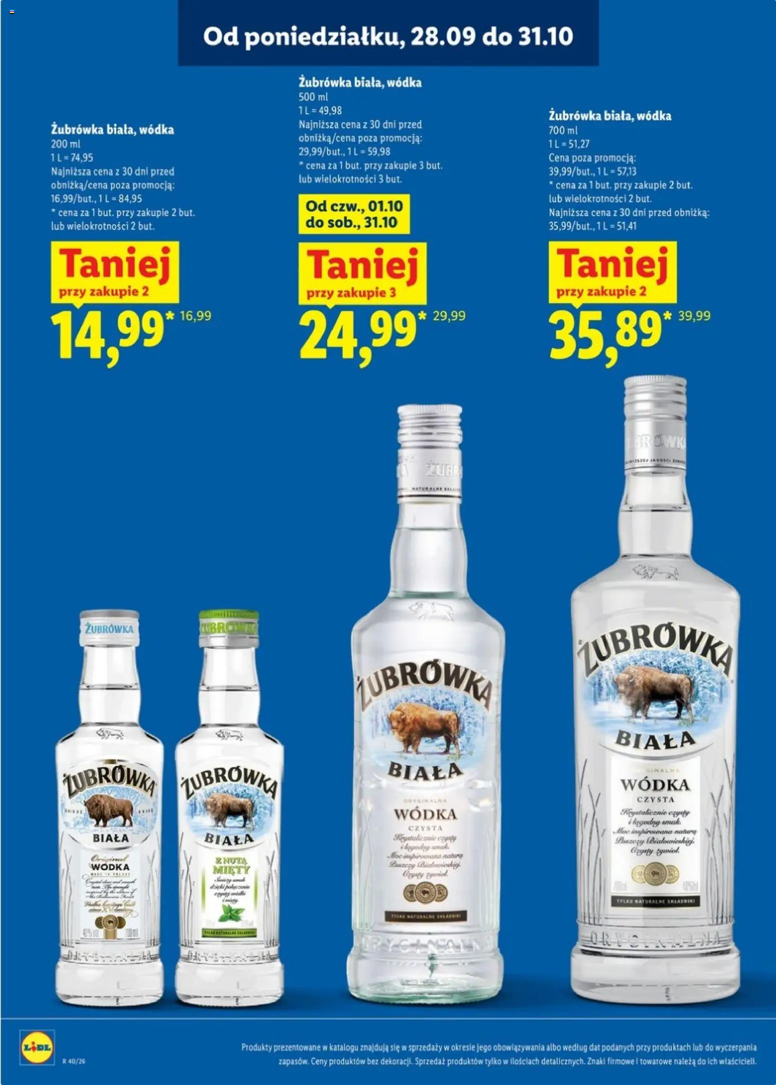 Pogląd gazetki "Lidl Katalog alkoholi mocnych" ze sklepu Lidl ważnej od 28.09.2026