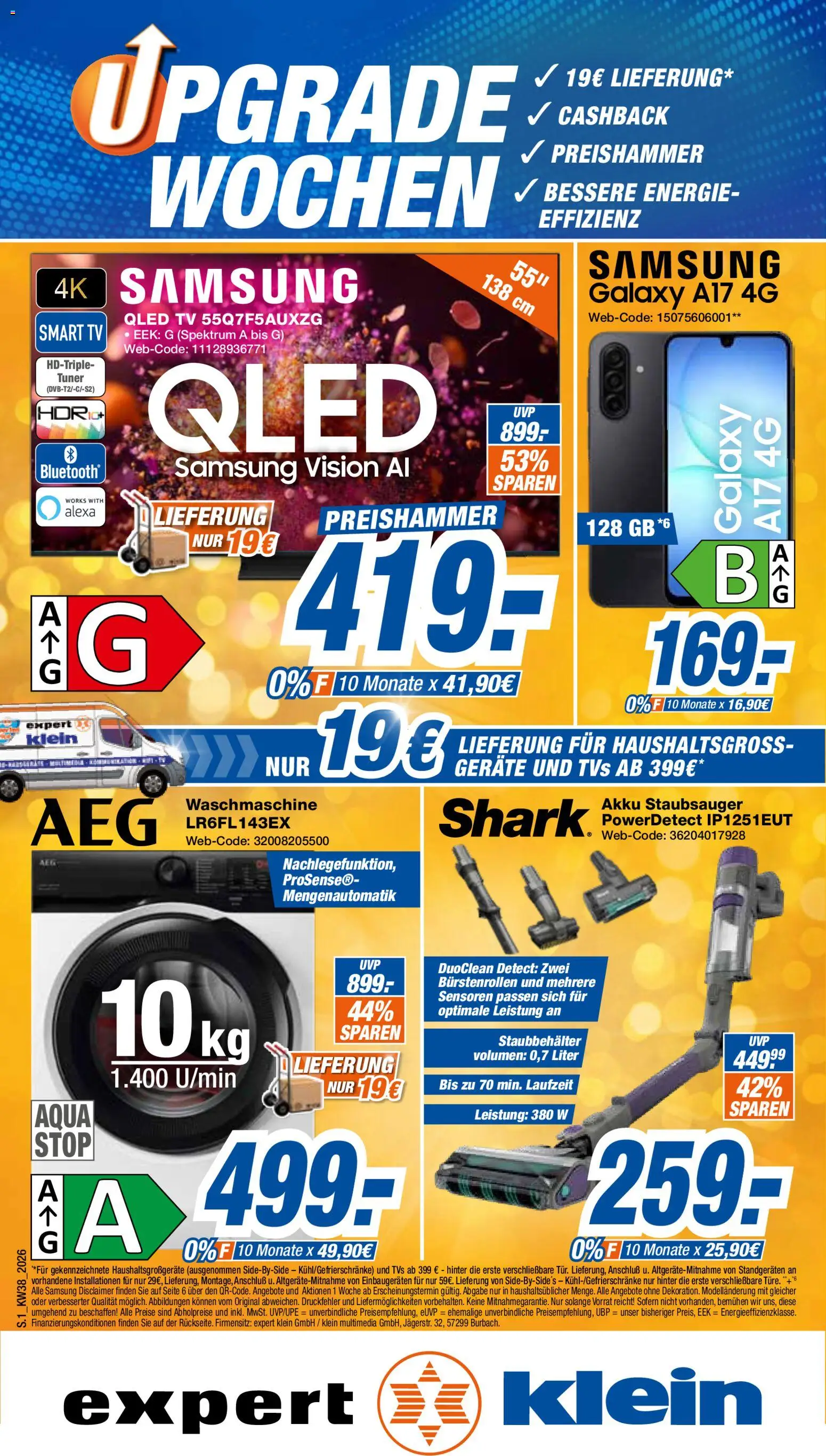 Vorschau von dem Prospekt des Geschäftes Expert, gültig ab dem 12.09.2026 - Samsung, Waschmaschine, TV, Staubsauger, Smart TV