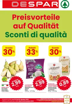 Anteprima dell'opuscolo Despar volantino Silandro dal negozio Despar valido da 15/10/2026