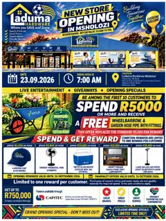 Preview of Laduma Hardware flyer valid from 23/09/2026