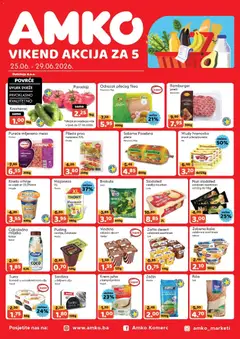 Pregled letka AMKO Vikend akcije trgovine AMKO vrijedi od 25.06.2026