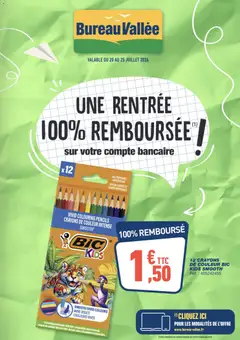 Prévisualisation de Bureau Vallée catalogue du magasin Bureau Vallée formulaire valide 20/07/2026