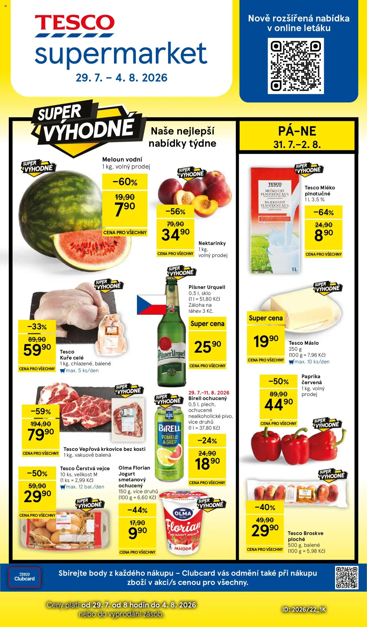 Náhled nabídky: Tesco Tesco leták - Supermarket platný od 29.07.2026