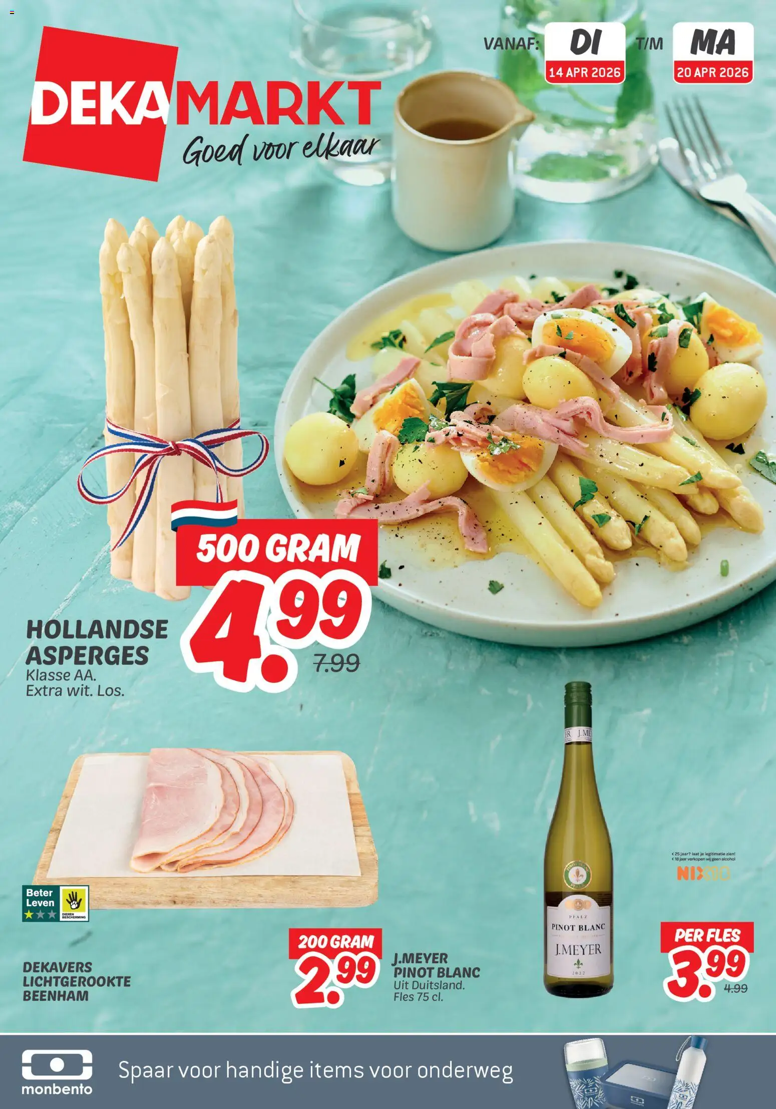 Voorbeeld van Dekamarkt folder van winkel Dekamarkt geldig vanaf 14-04-2026 - Asperges, Fles