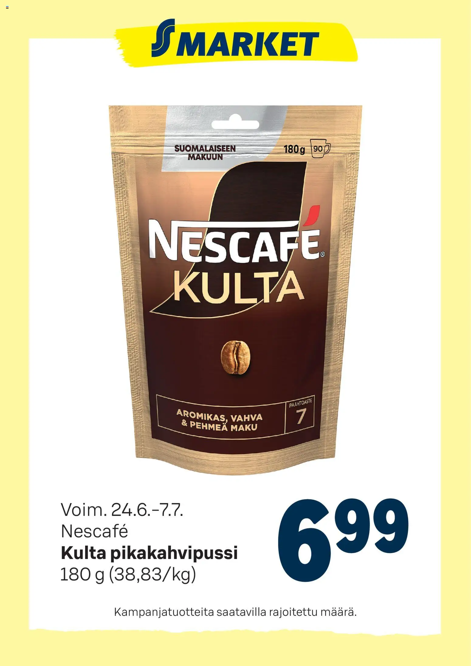 Kaupan S-market S-market tarjoukset Nescafé esikatselu, voimassa 24/06/2026