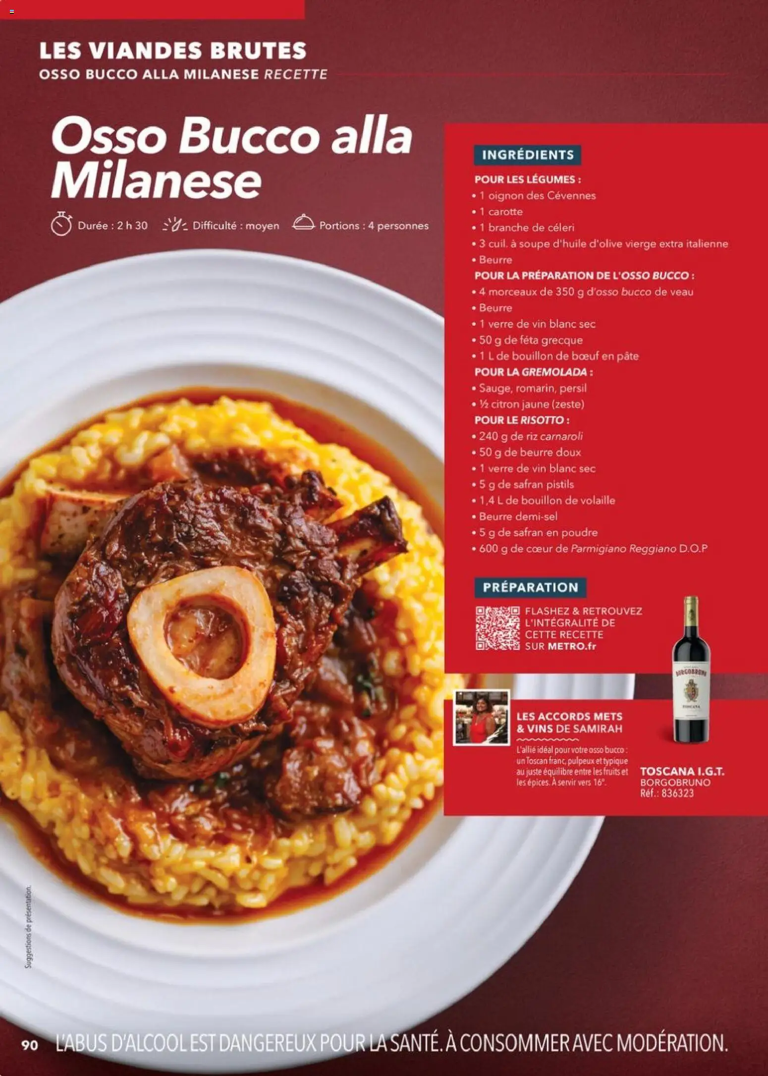 Prévisualisation de METRO - Guide Italie du magasin METRO formulaire valide 28/05/2026 - Safran, Bouillon, Céleri, Persil, Beurre, Riz, Volaille, Parmigiano Reggiano