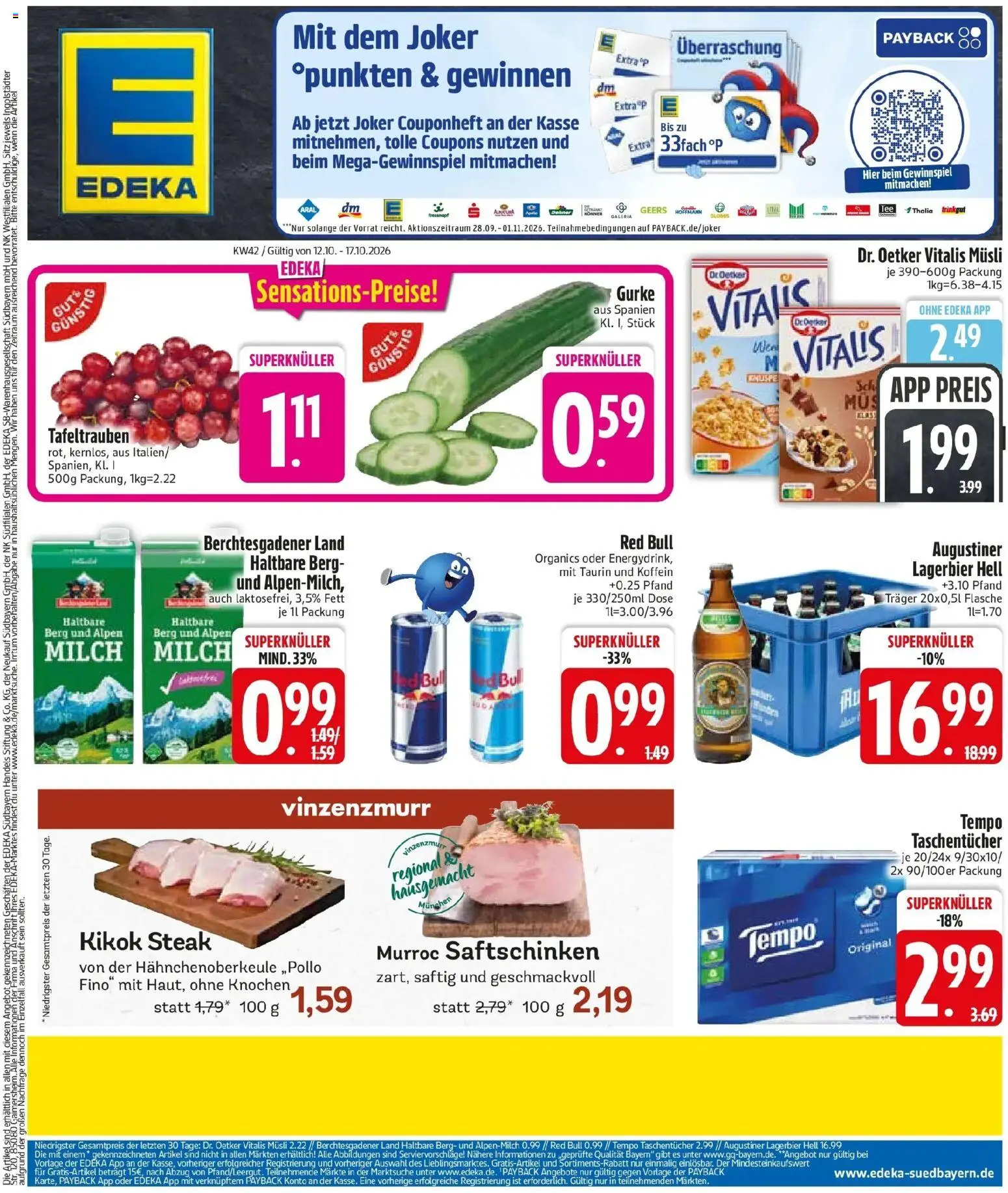 Vorschau von dem Prospekt des Geschäftes Edeka, gültig ab dem 12.10.2026