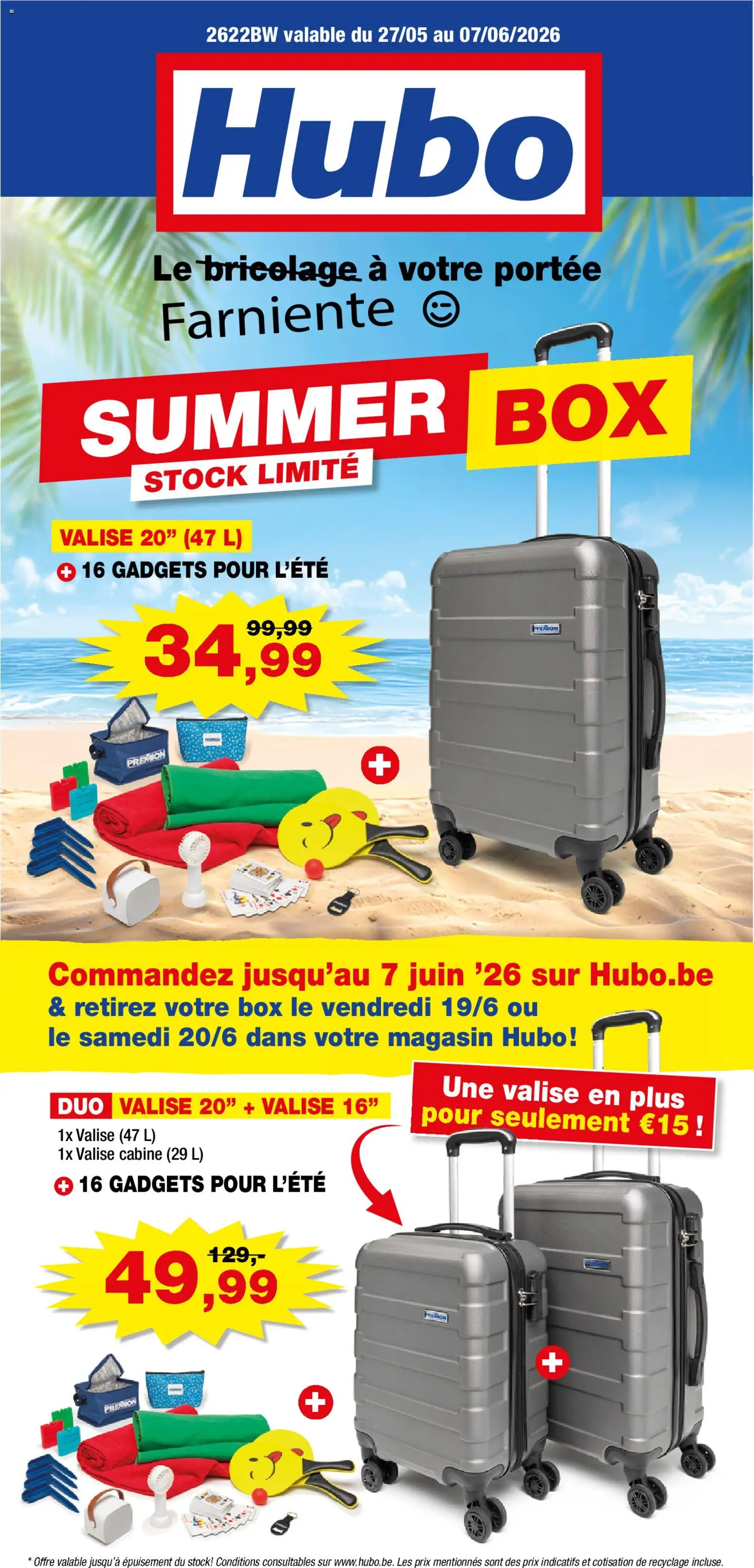 Voorbeeld van Hubo Publicité van winkel Hubo geldig vanaf 27/05/2026 - Box