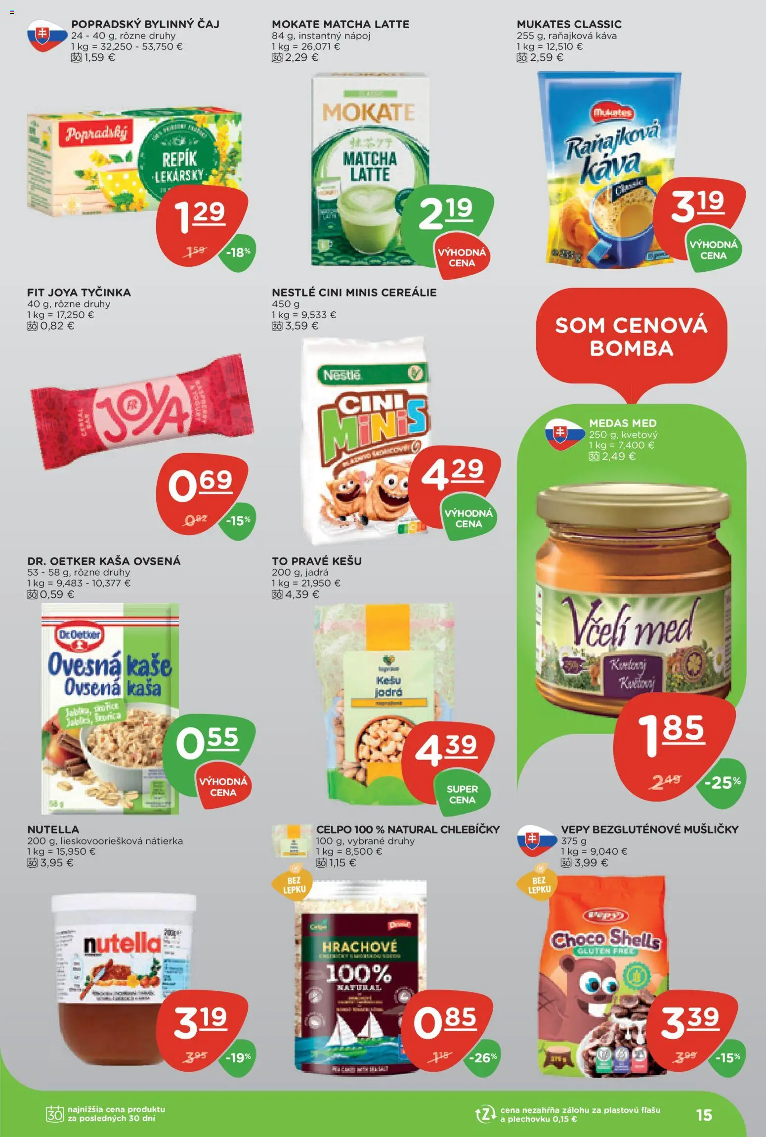 Náhľad Terno letáku platného od 10.09.2026 - Matcha, Čaj, Nátierka, Kešu, Ovsená kaša, Kaša, Cereálie, Bylinný čaj