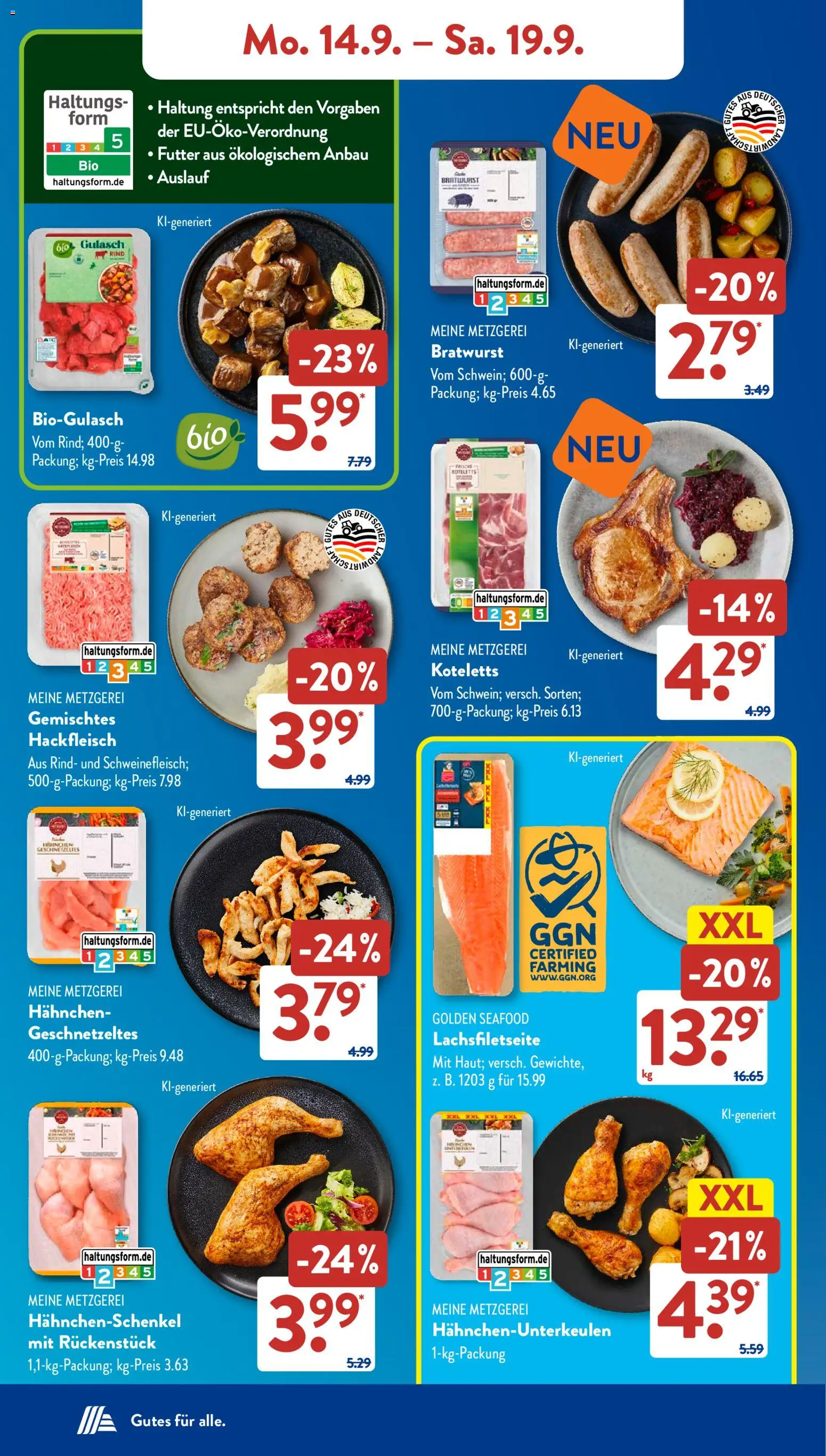Vorschau von dem Prospekt des Geschäftes Aldi Süd, gültig ab dem 14.09.2026 - Bad, Taschen, Box