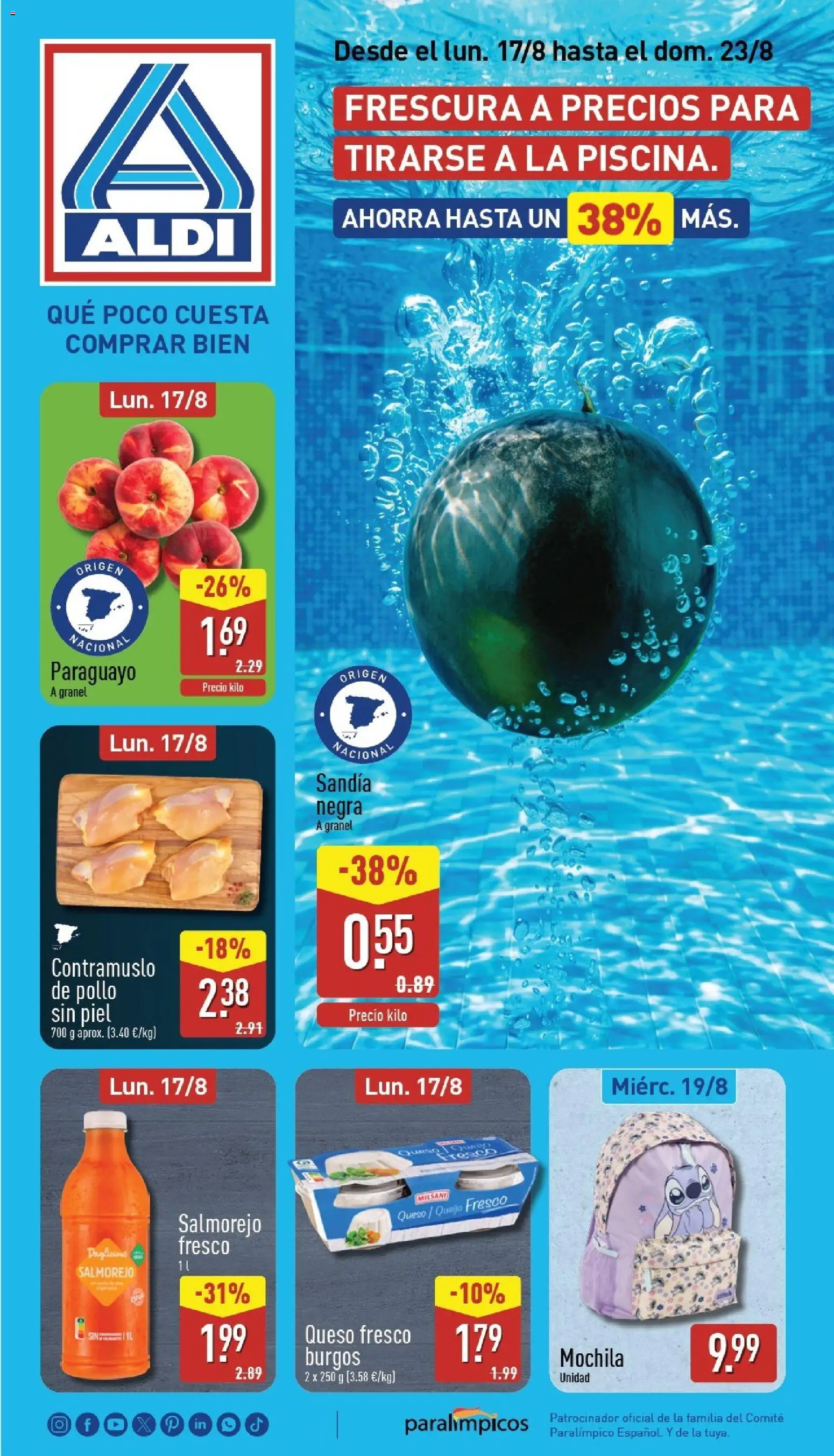 Vista previa del folleto de la tienda Aldi válido desde el 17/08/2026 