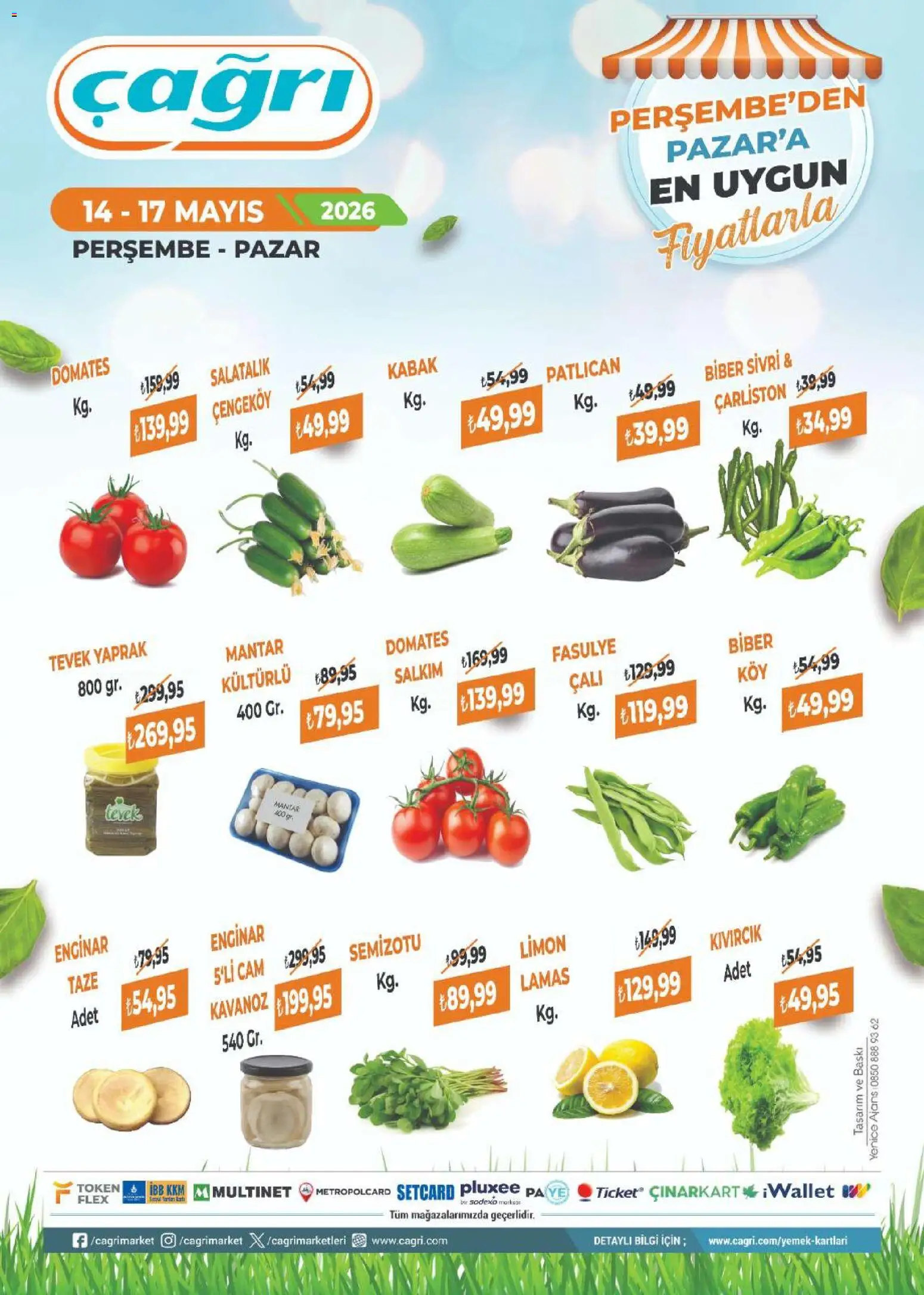 Çağrı Market Çağrı Market - Manav Katalog 14.05.2026 - Broşürünün önizlemesi