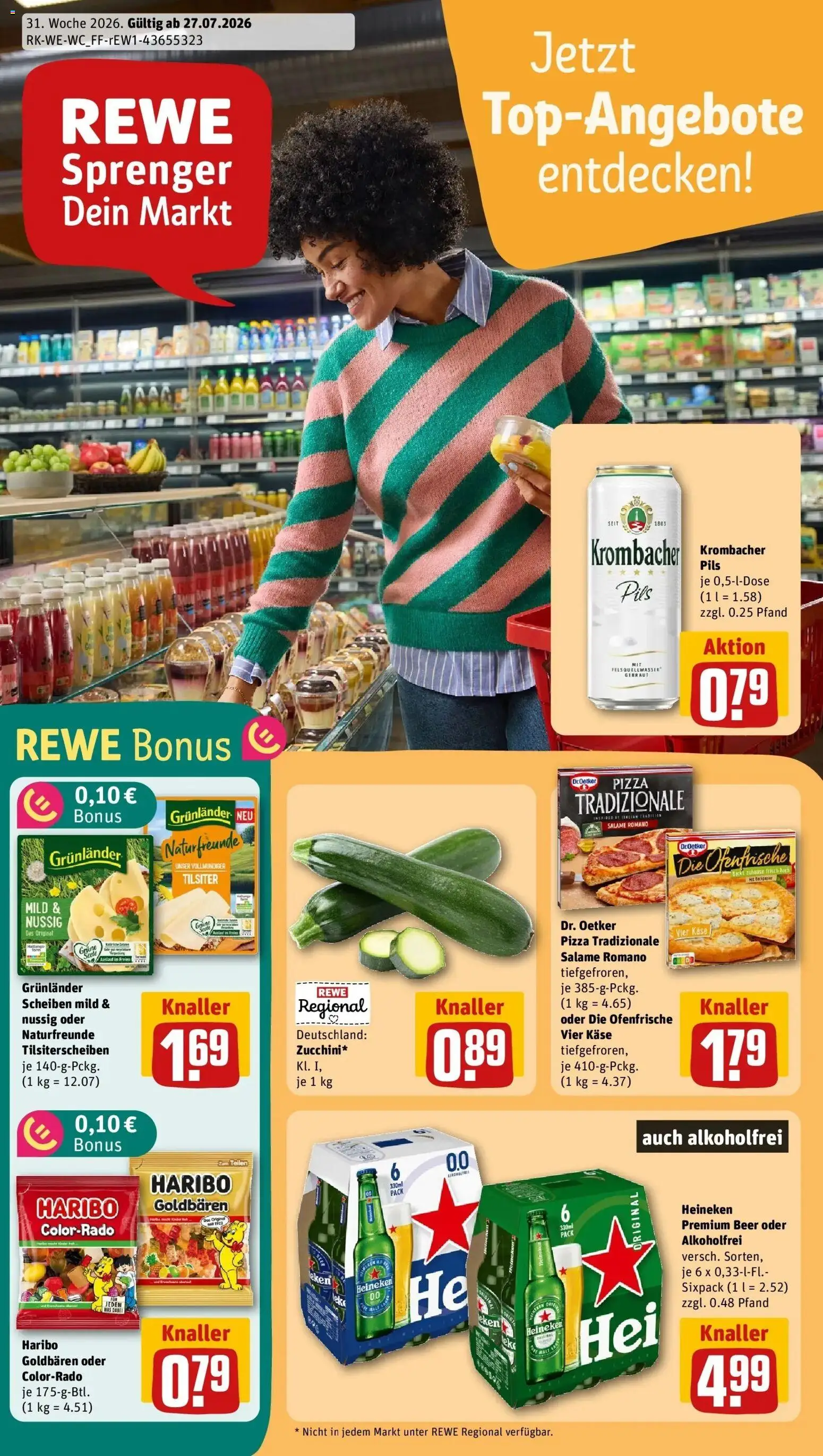 Vorschau von dem Prospekt des Geschäftes Rewe, gültig ab dem 27.07.2026