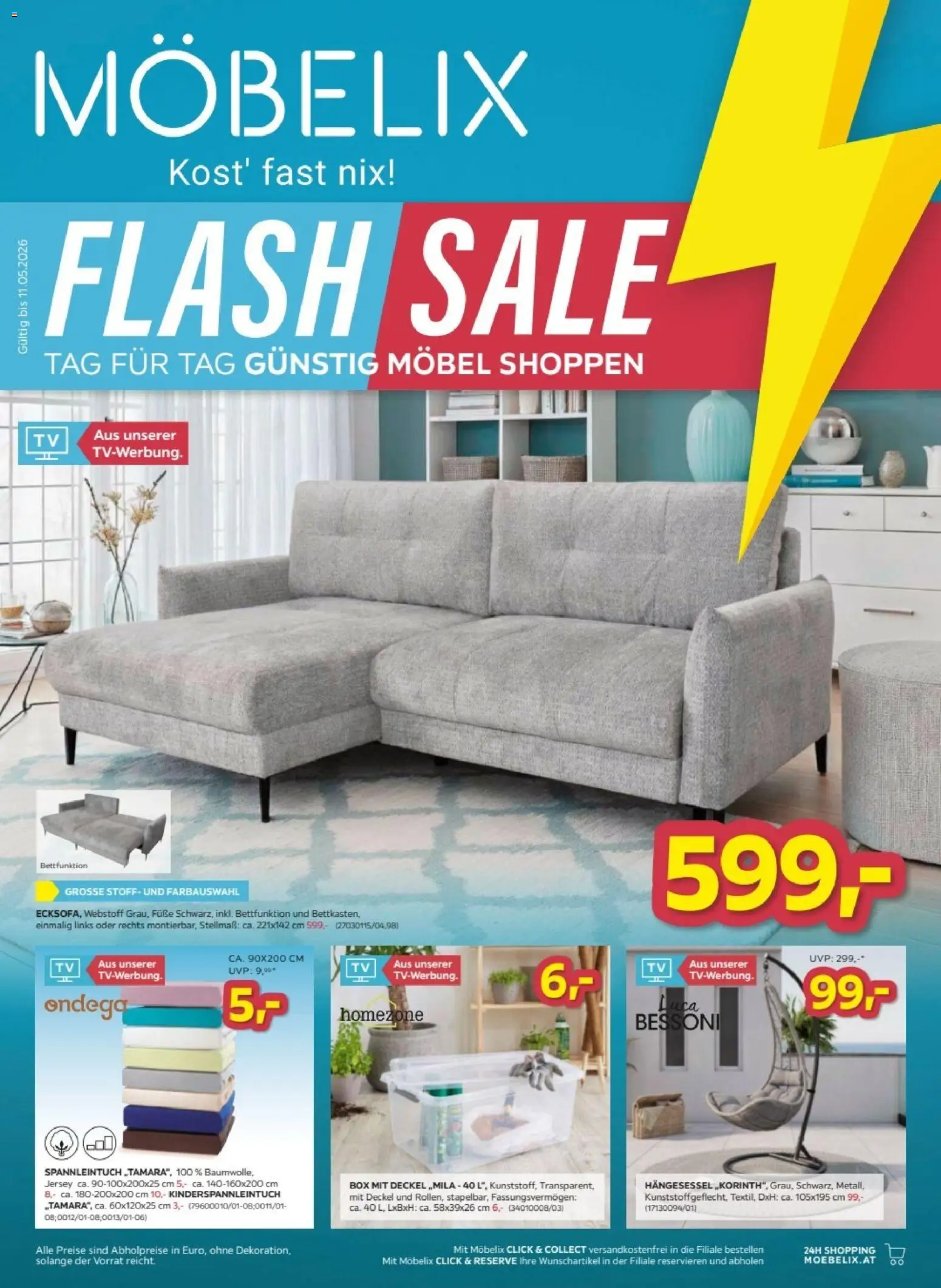 Vorschau der Angebote: Möbelix Möbelix Flash sale gültig ab 01.05.2026
