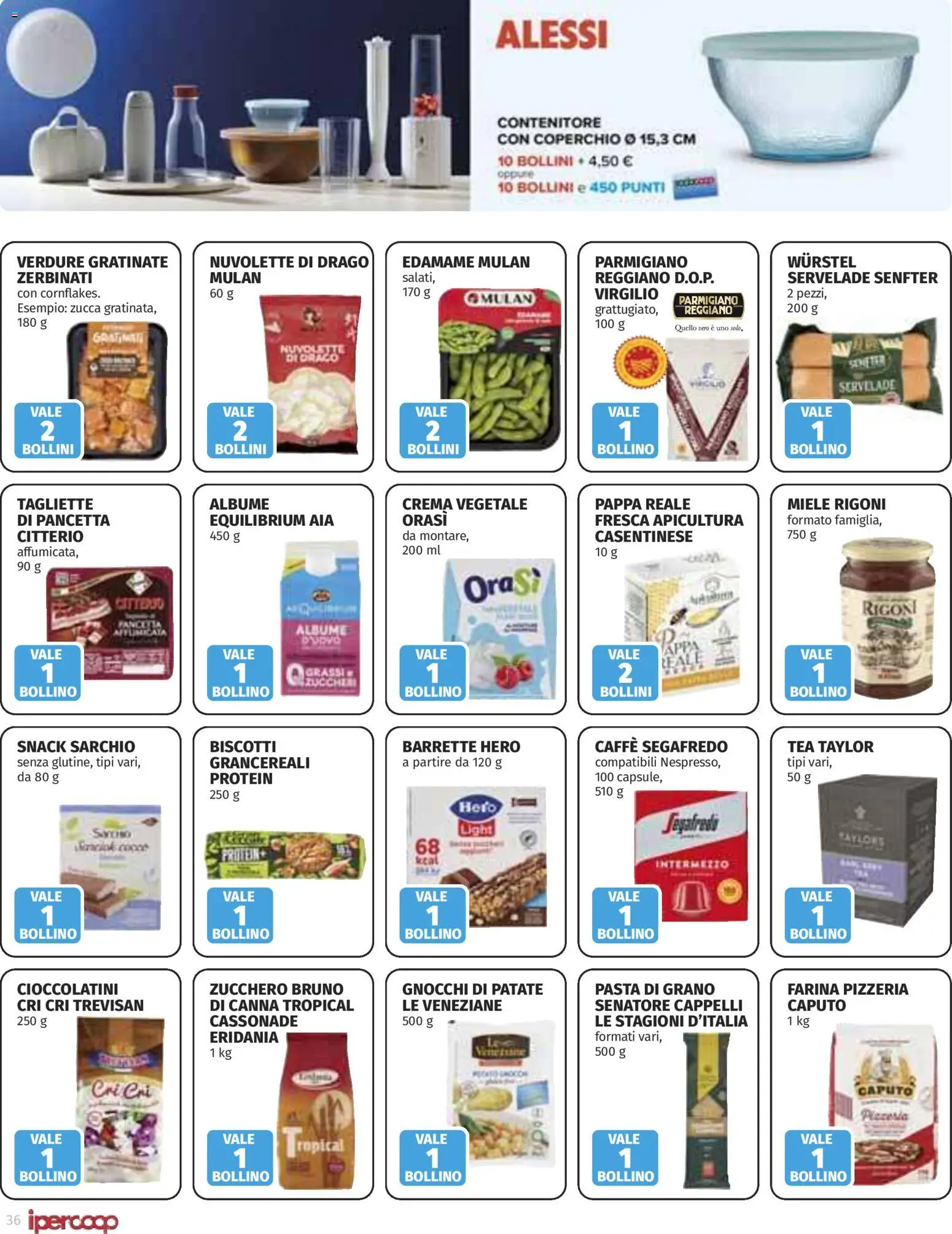 Anteprima dell'opuscolo Ipercoop volantino Extra offerte dal negozio Ipercoop valido da 22/10/2026 - Crema, Zucchero, Miele, Zucca, Wurstel, Parmigiano, Segafredo, Coperchio