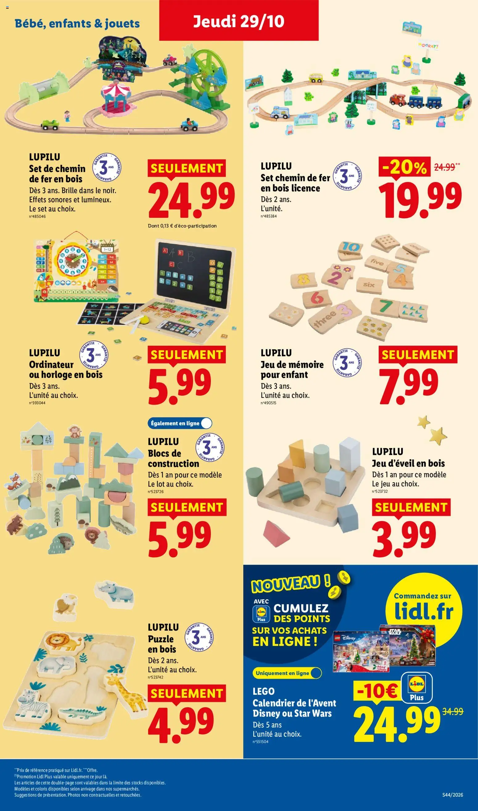 Prévisualisation de LIDL catalogue du magasin LIDL formulaire valide 29/10/2026 - Calendrier, Ordinateur, Jouets, Légo, Calendrier de l'avent