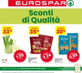 Anteprima dell'opuscolo Eurospar volantino Rovereto dal negozio Eurospar valido da 29/10/2026