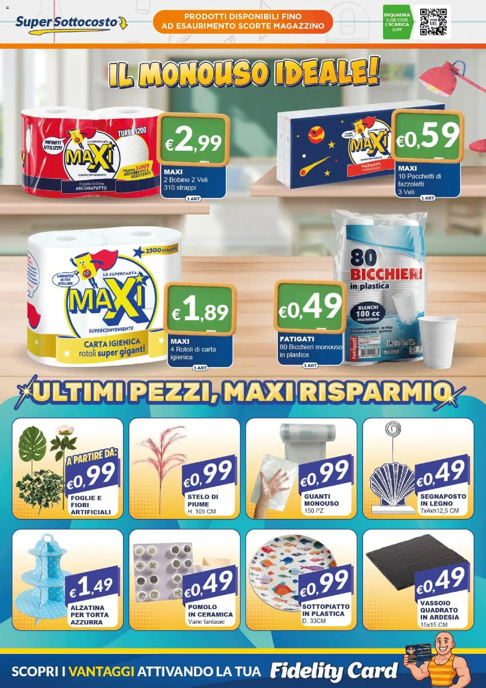 Anteprima dell'opuscolo Mister Risparmio volantino dal negozio Mister Risparmio valido da 07/09/2026 - Torta, Fiori, Carta igienica, Guanti, Fazzoletti, Vassoio, Asciugatutto
