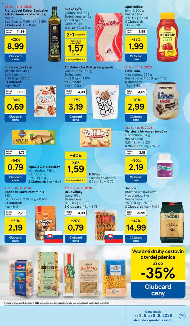 Nový Tesco leták od 02.09.