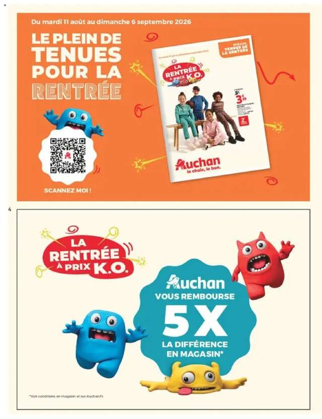 Nouveau catalogue Auchan à partir du 11/08